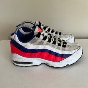 Nike Air Max ‘95 GS Solar Pack White Sneakers Purple Hot Pink Women’s Size 8.5